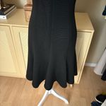 Akris Punto  Ribbed Short Sleeve Dress Black Turtleneck Size 6 Photo 4