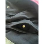 Lululemon Groove Black Fuchsia Peach Pink Quilt Winter Flare Leg Pants Size 8 Photo 4