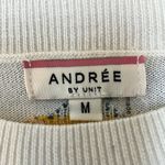 Andree by Unit  White Sweater with Red and Green Accents Photo 2