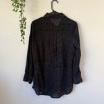 Sundance  Gina Eyelet Cotton Floral Button Down Shirt Sz M Photo 2