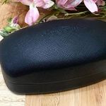 Salvatore Ferragamo Black Textured Oversized Sunglass Hard Case with Wipe Cloth Photo 0