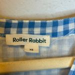 Roller Rabbit  Dress Women's Size XS Valonia cottagecore‎ Blue Gingham White Photo 3