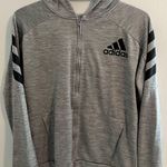 Adidas Grey  Zip-Up Jacket Photo 0