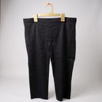 Theory Black/ midnight blue Straight Leg Women's Pants Photo 1