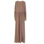 Free People NEW  Size Medium Marissa Henley Dress Maxi Waffle Knit Photo 5