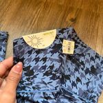 Aerie NWT Offline by Real Me Xtra 7/8 Houndstooth Floral Patterned Blue Legging Photo 4