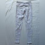 Alo Yoga Athena Mid Rise White Moto Leggings XS Photo 2