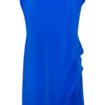 Chiara Boni La Petite Cobalt Gathered Cowl Neck Dress cocktail party Size 48 Blue Photo 0