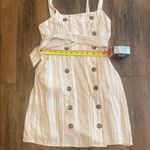 Forever 21  Beige and White Striped Dress Photo 9