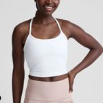 Beyond Yoga  white Spacedye Slim Racerback Cropped Tank size small Photo 0
