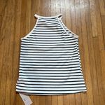 SheIn High neck striped tank top. Black/white Photo 1