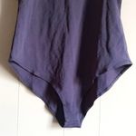 MANGDIUP Basic Sleeveless Crewneck Bodysuit Slim Fit Stretch Cotton Tank Top N Blue Size M Photo 3