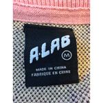 ALAB Crewbie Peony and Daisy Smiley Sweater Size Medium Pink Photo 3