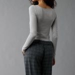 American Eagle  Plush Long-Sleeve Scoop Neck Bodysuit Photo 3