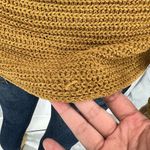 American Eagle  MEDIUM Womens Yellow Knit Soft Long Sleeve V Neck Crop Sweater Photo 4