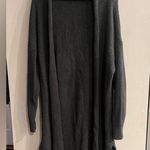 Treasure & Bond  Women’s Dark Gray Chunky Knit Open Front Duster Cardigan OS Photo 0