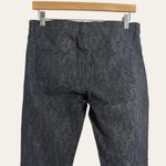 Current/Elliott Black Antique Lace Brocade Print Ankle Skinny Jeans Size 30 Photo 3