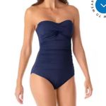 Anne cole ® Live in Color Shirred Bandeau One Piece Swimsuit Photo 2