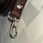 Crocodile Embossed Brown Leather Strap Purse/Bag Photo 3