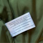 Woolrich Olive Green Down Quilted Vest w/ Added "Grow Up" Flower Patch Size S Photo 9