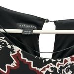 Metaphor  Black Floral 3 Quarter Sleeve Stretch Zip Side Sheath Dress Womens XL Photo 10