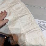 Citizens of Humanity Womens Low Rise Moto Utility Skinny Jeans Off White Size 25 Photo 7