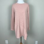 Clara Sun Woo Sweater Top Women Small Peach Pink Oversized Relaxed Asymmetrical Photo 11