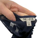 Nic+Zoe  Black Textured 3 D Polka Dot Shift Dress Medium Photo 2