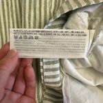 Abercrombie & Fitch  Linen Stripe Sundress Romper Sage Green Small Photo 11