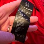 The Kooples ‎ Wrap-Over Red Silk Long Sleeve Button Down Bodysuit Sz 2 (M) NEW Photo 8