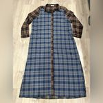 Natural Life 100% Cotton Flannel Esme Plaid Long Maxi Shirt Dress Size XL Photo 4