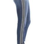 Kut From The Kloth Reese Medium Wash Denim Side Stripe Ankle Jeans Size 2 Photo 0