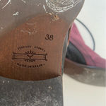 VeraCruz Artisan Distressed Leather Bootie Shoes Plum and Black Euro 38 US 7.5 Photo 8