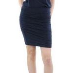 Sundry New Rouched Scoop Neck Midi Dress Size 4 Anthropologie Photo 0