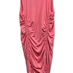 Athleta Ruched Side Fitted Stella Tank Dress In Coral Pink size Medium Photo 0