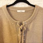 Capulet NWT  Brighton Henley Lace Up Sweater Photo 3