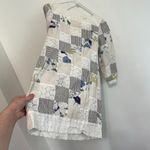 THREAD SOCIAL White Blue Patchwork Striped Floral Seersucker Eyelet Cotton Dress Size 6 Photo 15