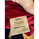 Women's Red Lace Long Sleeve High Low Maxi Dress Elegant Formal Evening Gown L Size L Photo 2