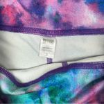FLEO Limited Edition Tie Dye Shimmy Shimmer Low Rise Contour Shorts Athletic Purple Photo 4
