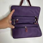 wilson's leather Y2K Wilson leather maxima deep purple plum suede leather shoulder bag 8.5”x4.75” Photo 3