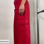 NA-KD Low Waist red Cargo Pants size 8 Photo 0