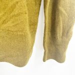 KHAITE Womens Olive Green Elsia Cashmere Knit Open Collar Oversized Sweater M Size M Photo 6