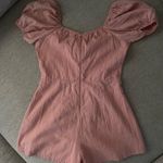 Apricot Lane HYFVE Pink Off Shoulder Puff Sleeve Romper Medium‎ Photo 4