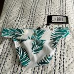 ViX Aloe Print Bia Tube Bikini Bottoms XS White Green Leaf NWT Photo 4