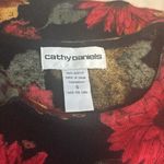 Cathy Daniels  Women Size M Floral Knit Sweater Long sleeve Round Neck Pullover Photo 6