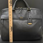 TUMI Voyageur WESTPORT Black Leather Slim Briefcase Rare Sold Out Online! Photo 8