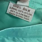 Vintage 100% Silk Mint Green Skirt Size 10 Photo 9