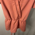 Sienna Sky , Floral Wrap, Flutter-Sleeve Top, Size M Terracotta, (Women) Photo 2