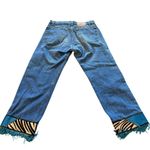 Levi's LeatheRock USA Custom Beaded Hem Jeans Blue Size 32 Photo 1