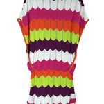 Trina Turk Zig Zag Tunic Dress Swim Cover Up crochet Cotton Knit size XS Photo 4